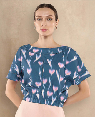 RAREISM Party Printed Women Grey Top