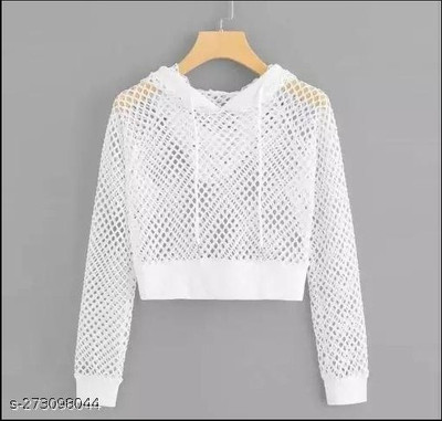 Prachikfashions Casual Solid Women White Top