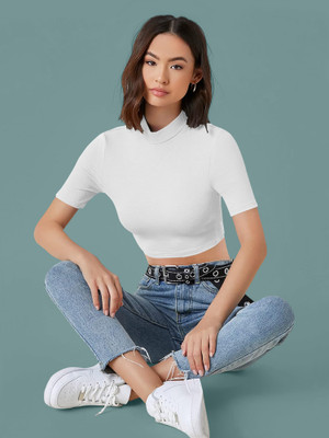 Kashonaa Casual Solid Women White Top