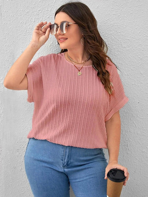 Zilcon Casual Solid Women Pink Top