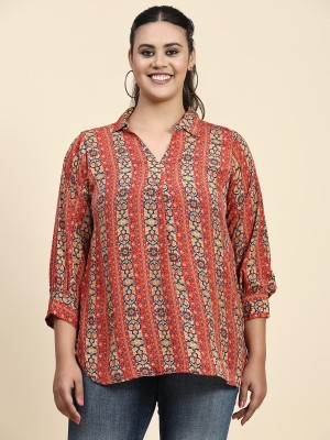 Jee Aaya Nu Casual Printed Women Red Top