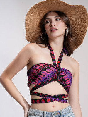 Tokyo Talkies Casual Printed Women Multicolor Top
