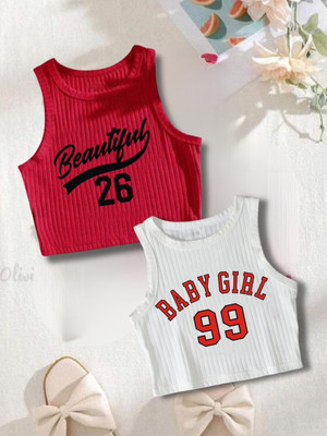 toystshirt Casual Self Design Women Red, White Top