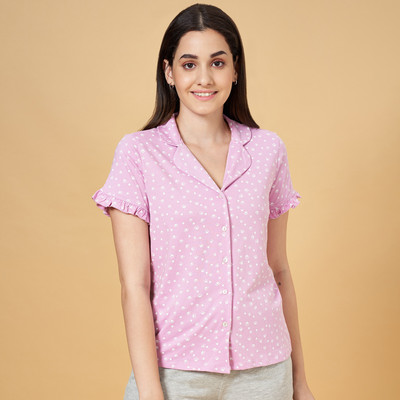 Dreamz by Pantaloons Casual Printed Women Pink, White Top