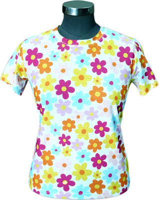 Infierno Casual Floral Print Women Multicolor Top