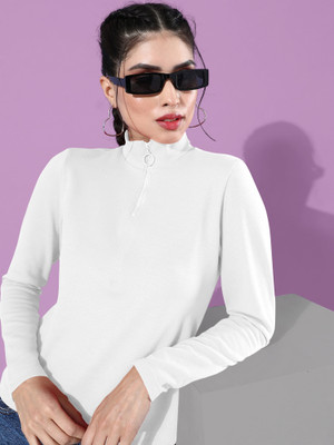 NAVYANKAA Casual Solid Women White Top