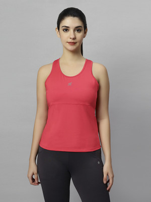 Laasa Sports Casual Solid Women Red Top