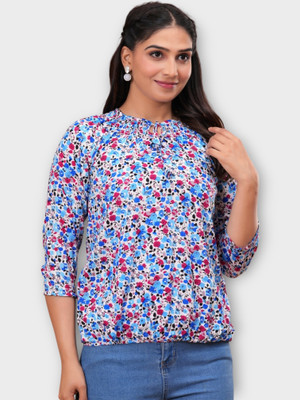 TRUSTED ENTERPRISES Casual Printed Women Multicolor Top