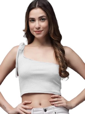 Istyle Can Casual Solid Women White Top