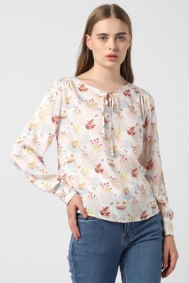 VAN HEUSEN Casual Printed Women Multicolor Top