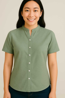 rashmi shree creation Casual Solid Women Green Top