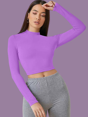 Dream Beauty Fashion Casual Solid Women Light Blue Top