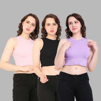 DIAZ Casual Solid Women Multicolor Top
