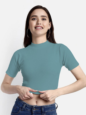 Dream Beauty Fashion Casual Solid Women Light Green Top