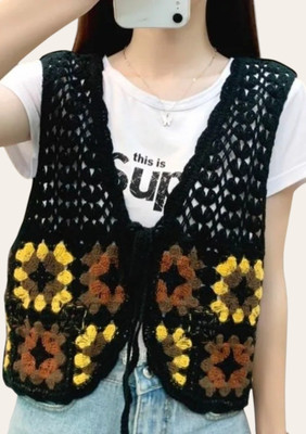 Epicedesigns Casual Solid Women Black Top