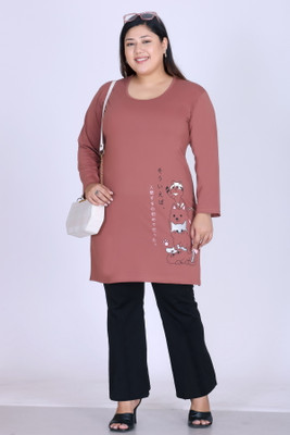 UNIKITES Casual Solid Women Pink Top
