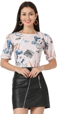 Leriya Fashion Casual Tie & Dye Women Multicolor Top