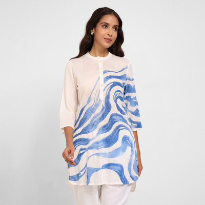 Rangmanch by Pantaloons Casual Printed Women Black Top