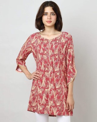 SAKURA Casual Printed Women Red Top