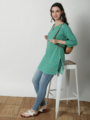 Janakdulari Creation Casual Printed Women Multicolor Top