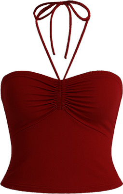 Ramayat Designs Party Solid Women Maroon Top