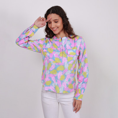 Modyne Fashions Casual Printed Women Pink, Yellow Top