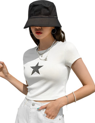 Sollobell Casual Printed Women White Top