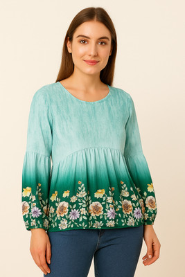 DAEVISH K Women Dyed/Ombre Straight Kurta(Green)