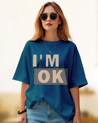 ENITOR Casual Printed Women Dark Blue Top