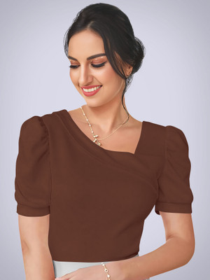 Kashonaa Casual Solid Women Brown Top