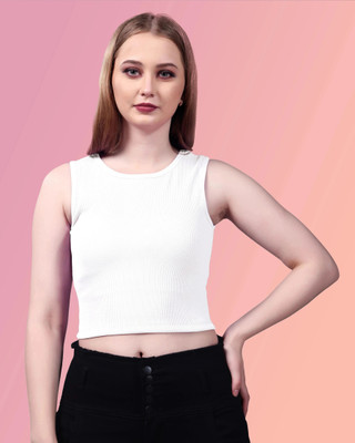 LILASTEX Casual Solid Women White Top