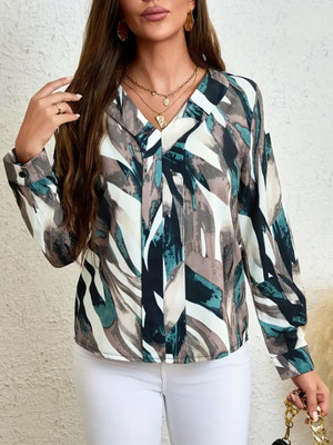BLUMAIRE Casual Printed Women Multicolor Top