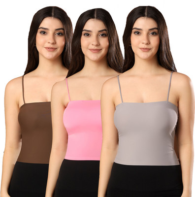 Paavki Casual Solid Women Brown, Pink, Grey Top