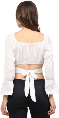 Asadgarmant Casual Solid Women Black Top