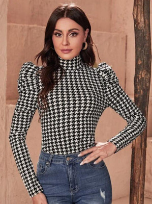 Maheshvi Casual Printed Women Black Top