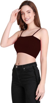 jovo Casual Solid Women Maroon Top