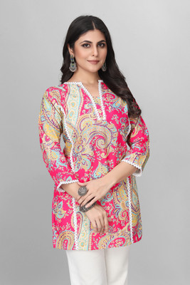 vishvoham Women Self Design Straight Kurta(Blue)