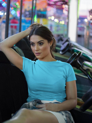 COLOR CAPITAL Casual Solid Women Light Blue Top
