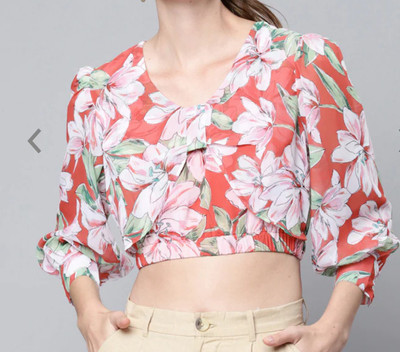 ishaanvi fashion Casual Solid Women Multicolor Top