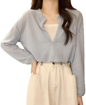 Icw Casual Solid Women Black Top