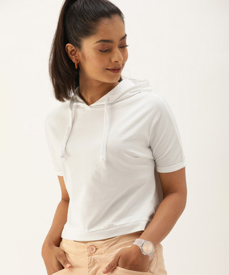 CAMPUS SUTRA Casual Solid Women White Top