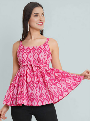 Dream Beauty Fashion Casual Printed Women Pink Top