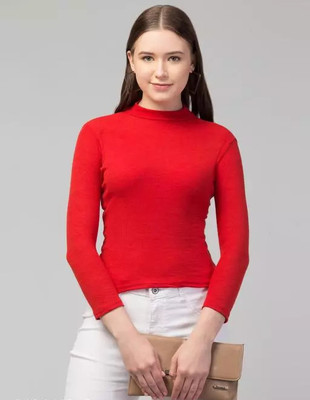Kleidung Casual Solid Women Red Top
