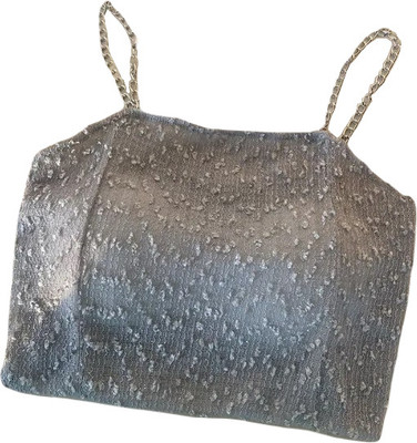 mystify Casual Solid Women Grey Top