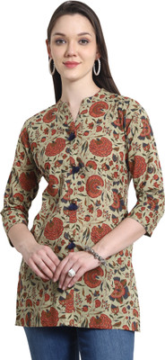 HouseOfCommon Women Printed Straight Kurta(Multicolor)