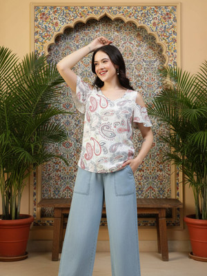 OXOLLOXO Casual Solid Women Multicolor Top