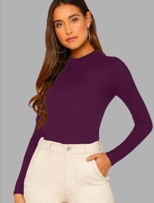 Dream Beauty Fashion Casual Solid Women Purple Top