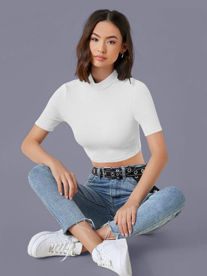 Kashonaa Casual Solid Women White Top