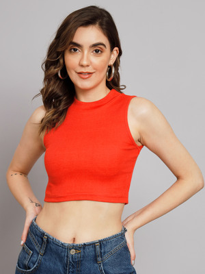 GUTI Casual Solid Women Beige Top