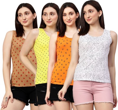 FASHA Casual Graphic Print Women Multicolor Top